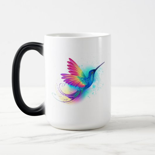 Exotic Rainbow Hummingbird Verwandlungstasse (Links)