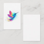 Exotic Rainbow Hummingbird Visitenkarte (Vorne/Hinten)