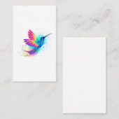 Exotic Rainbow Hummingbird Visitenkarte (Vorne/Hinten)