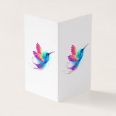 Exotic Rainbow Hummingbird Visitenkarten (Vorderseite)