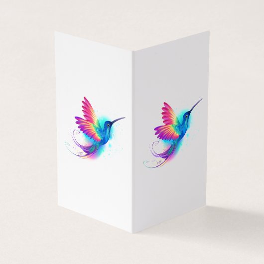 Exotic Rainbow Hummingbird Visitenkarten (Vorderseite)