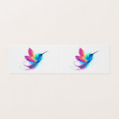 Exotic Rainbow Hummingbird Visitenkarten (Außenseite Aufgefaltet)