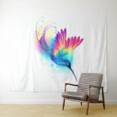 Exotic Rainbow Hummingbird Wandteppich (Beispiel (Horizontal))