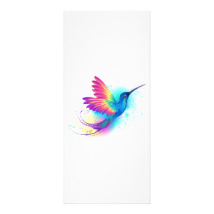 Exotic Rainbow Hummingbird Werbekarte
