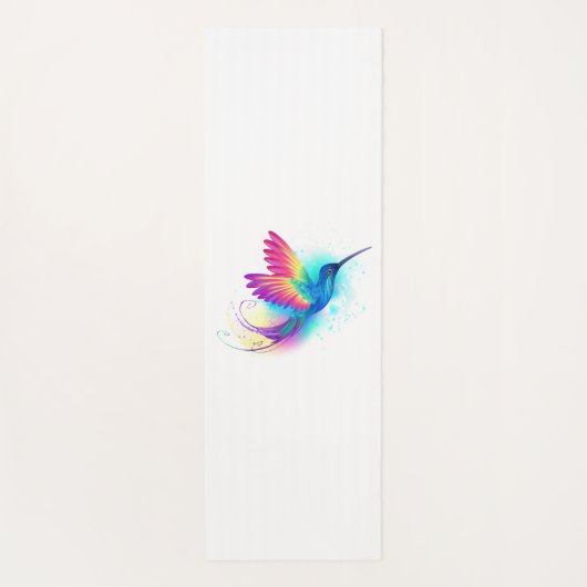 Exotic Rainbow Hummingbird Yogamatte (Rückseite)