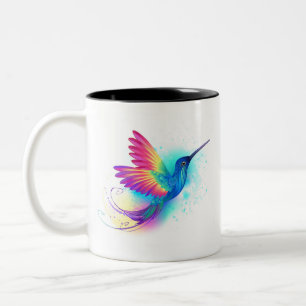 Exotic Rainbow Hummingbird Zweifarbige Tasse
