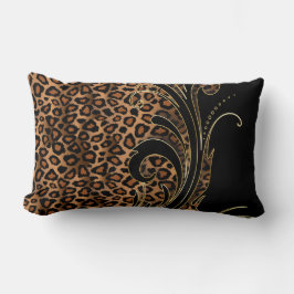 Exotic Rich Leopard Tiermuster Lendenkissen