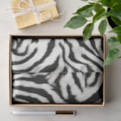 Exotic Safari Curvy Zebra Streifen Seidenpapier (Geschenk)