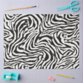 Exotic Safari Curvy Zebra Streifen Seidenpapier (Basteln)