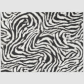 Exotic Safari Curvy Zebra Streifen Seidenpapier (Vorderseite)