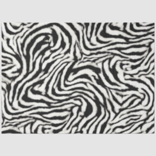 Exotic Safari Curvy Zebra Streifen Seidenpapier