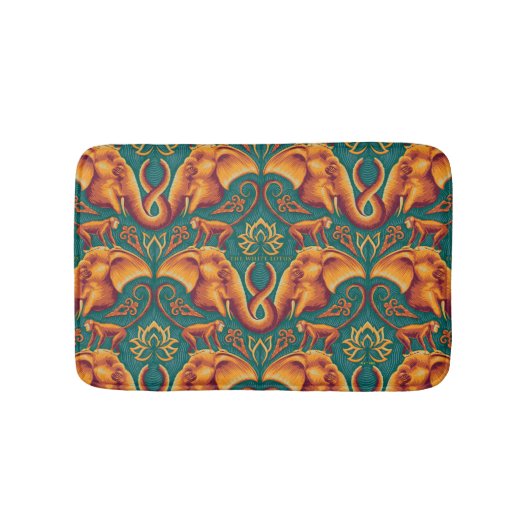 Exotic Safari TapestPattern - The White Lotus Badematte (Vorderseite)