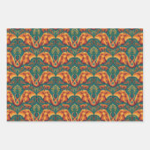 Exotic Safari TapestPattern - The White Lotus Geschenkpapier Set (Vorderseite 3)