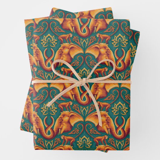 Exotic Safari TapestPattern - The White Lotus Geschenkpapier Set (Beispiel)