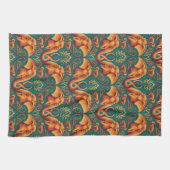 Exotic Safari TapestPattern - The White Lotus Geschirrtuch (Horizontal)