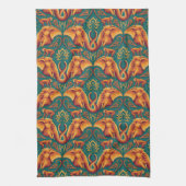 Exotic Safari TapestPattern - The White Lotus Geschirrtuch (Vertikal)