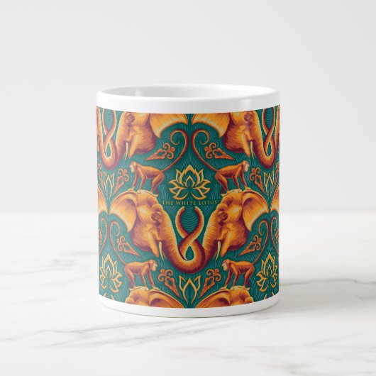 Exotic Safari TapestPattern - The White Lotus Jumbo-Tasse (Vorderseite)