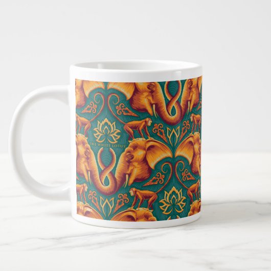 Exotic Safari TapestPattern - The White Lotus Jumbo-Tasse (Links)
