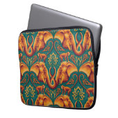 Exotic Safari TapestPattern - The White Lotus Laptopschutzhülle (Vorderseite Links)