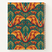 Exotic Safari TapestPattern - The White Lotus Notizblock (Rückseite)