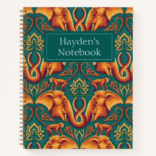 Exotic Safari TapestPattern - The White Lotus Notizblock (Vorderseite)