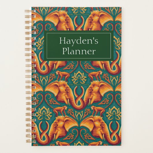 Exotic Safari TapestPattern - The White Lotus Planer (Vorderseite)