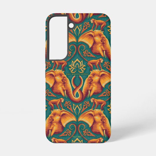 Exotic Safari TapestPattern - The White Lotus Samsung Galaxy Hülle (Rückseite)