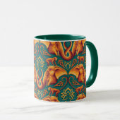 Exotic Safari TapestPattern - The White Lotus Tasse (VorderseiteRechts)