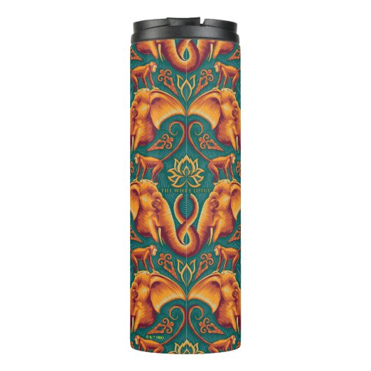 Exotic Safari TapestPattern - The White Lotus Thermosbecher (Rückseite)