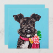 Exotic Schnauzer Einladung (Vorne/Hinten)