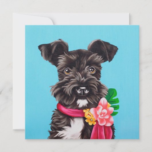 Exotic Schnauzer Einladung (Vorderseite)