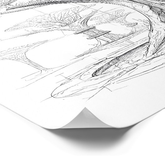 Exotic Sci-Fi Art: Alien Bio-Dome Hydroponic Poster (Ecke)