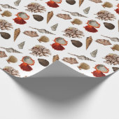 Exotic Seashell Beach Thema Geschenkpapier (Ecke)
