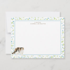 Exotic Shorthair Cat Personalisiert Stationierung Mitteilungskarte