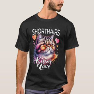 Exotic Shorthair Küsst Exotic Shorthair Liebe T-Shirt