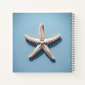 Exotic Starfish with Blue Background Notizblock (Rückseite)