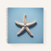 Exotic Starfish with Blue Background Notizblock (Vorderseite)
