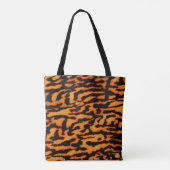 Exotic Strip Big Cat Safari Deep Orange Tasche (Rückseite)