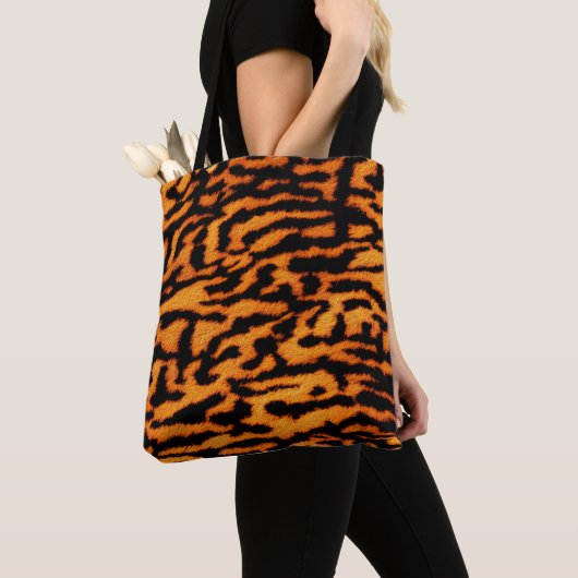 Exotic Strip Big Cat Safari Deep Orange Tasche (Von Nahem)