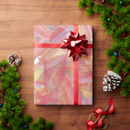 Exotic Summer Floral Feathers Wasserfarben Art Geschenkpapier