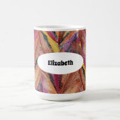 Exotic Summer Floral Feathers Wasserfarben Art Kaffeetasse (Mittel)