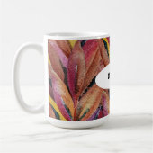 Exotic Summer Floral Feathers Wasserfarben Art Kaffeetasse (Links)