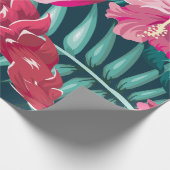 Exotic Summer Floral Geschenkpapier (Ecke)
