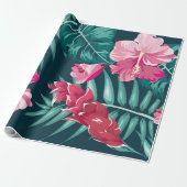 Exotic Summer Floral Geschenkpapier (Ungerollt)
