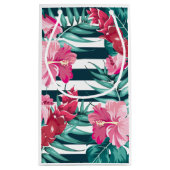 Exotic Summer Floral gestreift Kleine Geschenktüte (Rückseite)