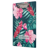 Exotic Summer Monogram Floral Klemmbrett (Links)