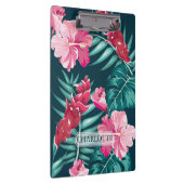 Exotic Summer Monogram Floral Klemmbrett (Rechts)