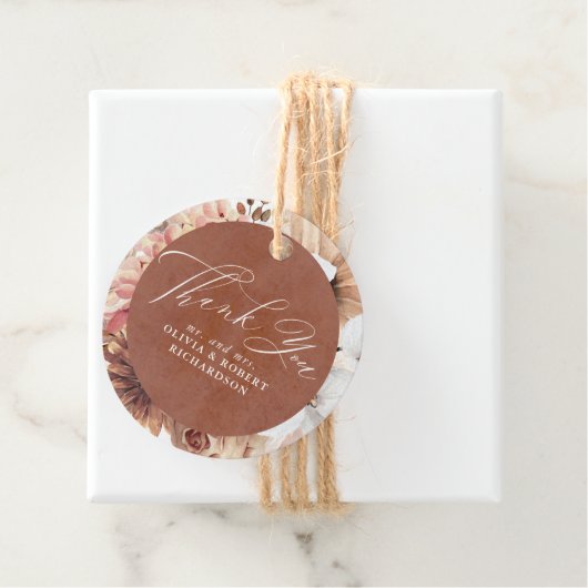 Exotic Terracotta Flora Geschenkanhänger (Beispiel)