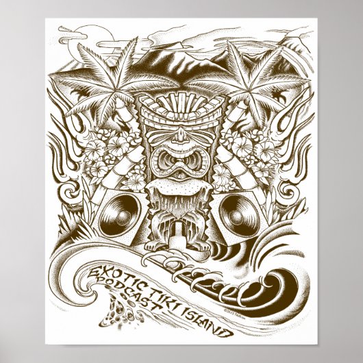 Exotic Tiki Island Podcast Poster (Vorne)