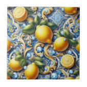 Exotic Tile Accents | Moroccan Mediterranean Lemon Fliese (Vorderseite)